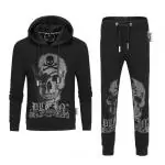 philipp plein survetement  hoodie coton larg skull hoodie